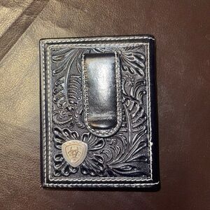 Ariat Leather Wallet Money Clip